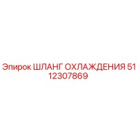 5112307869 Шланг охлаждения Epiroc