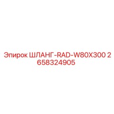 2658324905 ШЛАНГ-RAD-W80X300 Epiroc