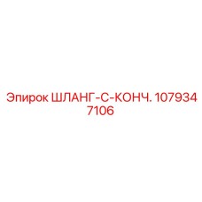 1079347106 ШЛАНГ-C-КОНЧ. Epiroc