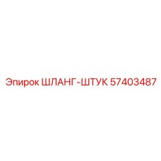 57403487 ШЛАНГ-ШТУК Epiroc