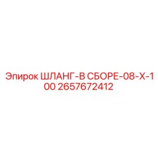 2657672412 ШЛАНГ-В СБОРЕ-08-X-100 Epiroc