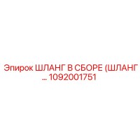 1092001751 ШЛАНГ В СБОРЕ (ШЛАНГ…) Epiroc