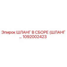 1092002423 ШЛАНГ В СБОРЕ (ШЛАНГ...) Epiroc