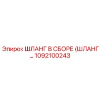 1092100243 ШЛАНГ В СБОРЕ (ШЛАНГ…) Epiroc