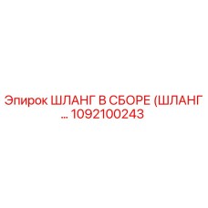 1092100243 ШЛАНГ В СБОРЕ (ШЛАНГ…) Epiroc