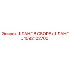 1092102700 ШЛАНГ В СБОРЕ (ШЛАНГ…) Epiroc