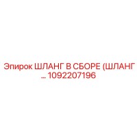 1092207196 ШЛАНГ В СБОРЕ (ШЛАНГ...) Epiroc