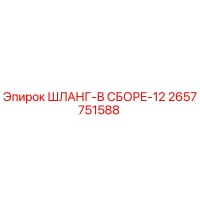 2657751588 ШЛАНГ-В СБОРЕ-12 Epiroc
