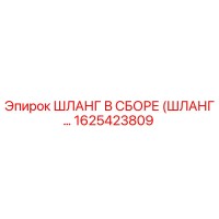 1625423809 - ШЛАНГ В СБОРЕ (ШЛАНГ...) - Эпирок