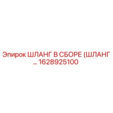 1628925100 ШЛАНГ В СБОРЕ (ШЛАНГ…) Epiroc