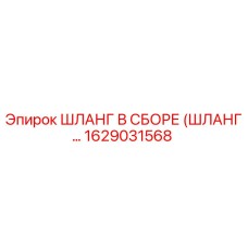 1629031568 ШЛАНГ В СБОРЕ (ШЛАНГ...) Epiroc