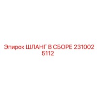 2310025112 ШЛАНГ В СБОРЕ Epiroc