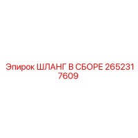 2652317609 ШЛАНГ В СБОРЕ Epiroc