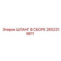 2652319811 ШЛАНГ В СБОРЕ Epiroc