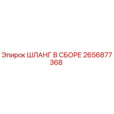 2656877368 ШЛАНГ В СБОРЕ Эпирок