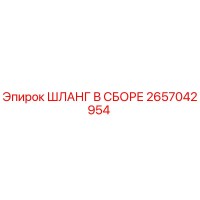 2657042954 ШЛАНГ В СБОРЕ Epiroc