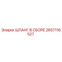 2657116527 ШЛАНГ В СБОРЕ Epiroc