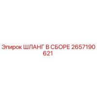 2657190621 ШЛАНГ В СБОРЕ Epiroc