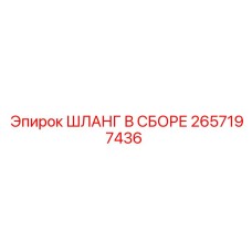 2657197436 ШЛАНГ В СБОРЕ Epiroc