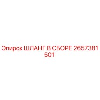 2657381501 ШЛАНГ В СБОРЕ Epiroc