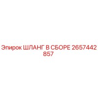 2657442857 ШЛАНГ В СБОРЕ Epiroc