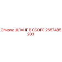 2657485203 ШЛАНГ В СБОРЕ Epiroc