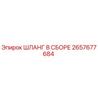 2657677684 ШЛАНГ В СБОРЕ Epiroc