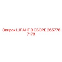 2657787178 ШЛАНГ В СБОРЕ Эпирок