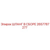 2657787277 ШЛАНГ В СБОРЕ Epiroc