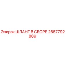 2657792889 ШЛАНГ В СБОРЕ Epiroc