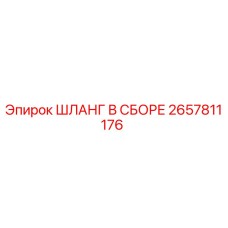 2657811176 ШЛАНГ В СБОРЕ Epiroc