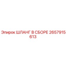 2657915613 ШЛАНГ В СБОРЕ Epiroc