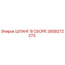 2658272273 ШЛАНГ В СБОРЕ Epiroc