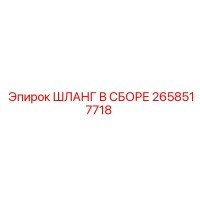 2658517718 ШЛАНГ В СБОРЕ Epiroc
