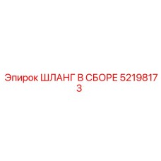 52198173 ШЛАНГ В СБОРЕ Epiroc