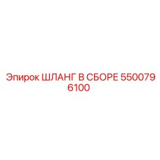 5500796100 ШЛАНГ В СБОРЕ Эпирок