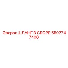 5507747400 ШЛАНГ В СБОРЕ Эпирок
