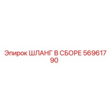56961790 ШЛАНГ В СБОРЕ Epiroc