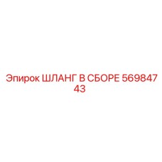 56984743 ШЛАНГ В СБОРЕ Epiroc