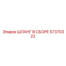 57370322 ШЛАНГ В СБОРЕ Epiroc