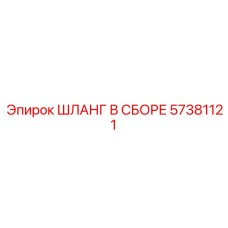 57381121 ШЛАНГ В СБОРЕ Epiroc