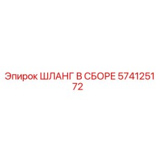 574125172 ШЛАНГ В СБОРЕ Эпирок