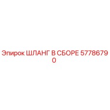 57786790 ШЛАНГ В СБОРЕ Epiroc