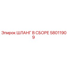58011909 ШЛАНГ В СБОРЕ Epiroc