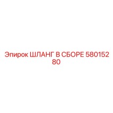 58015280 ШЛАНГ В СБОРЕ Epiroc