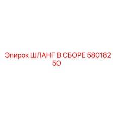 Шланг в сборе 58018250 Epiroc