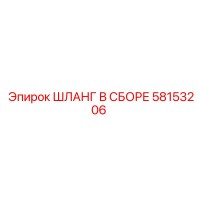 58153206 ШЛАНГ В СБОРЕ Epiroc
