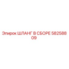 58258809 ШЛАНГ В СБОРЕ Epiroc