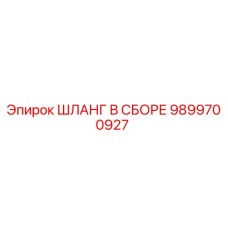 9899700927 ШЛАНГ В СБОРЕ Epiroc