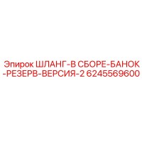 6245569600 ШЛАНГ-В СБОРЕ-БАНОК-РЕЗЕРВ-ВЕРСИЯ-2 Epiroc